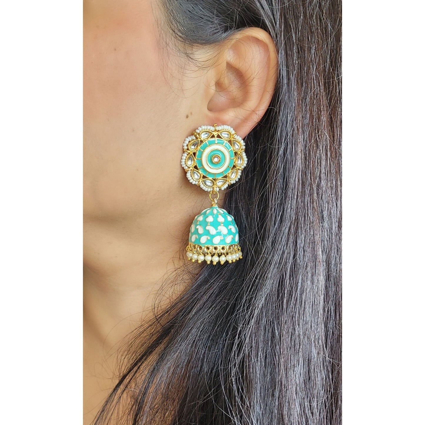 BLUE MEENU JHUMKA