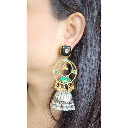 GREEN GANDHINI JHUMKA