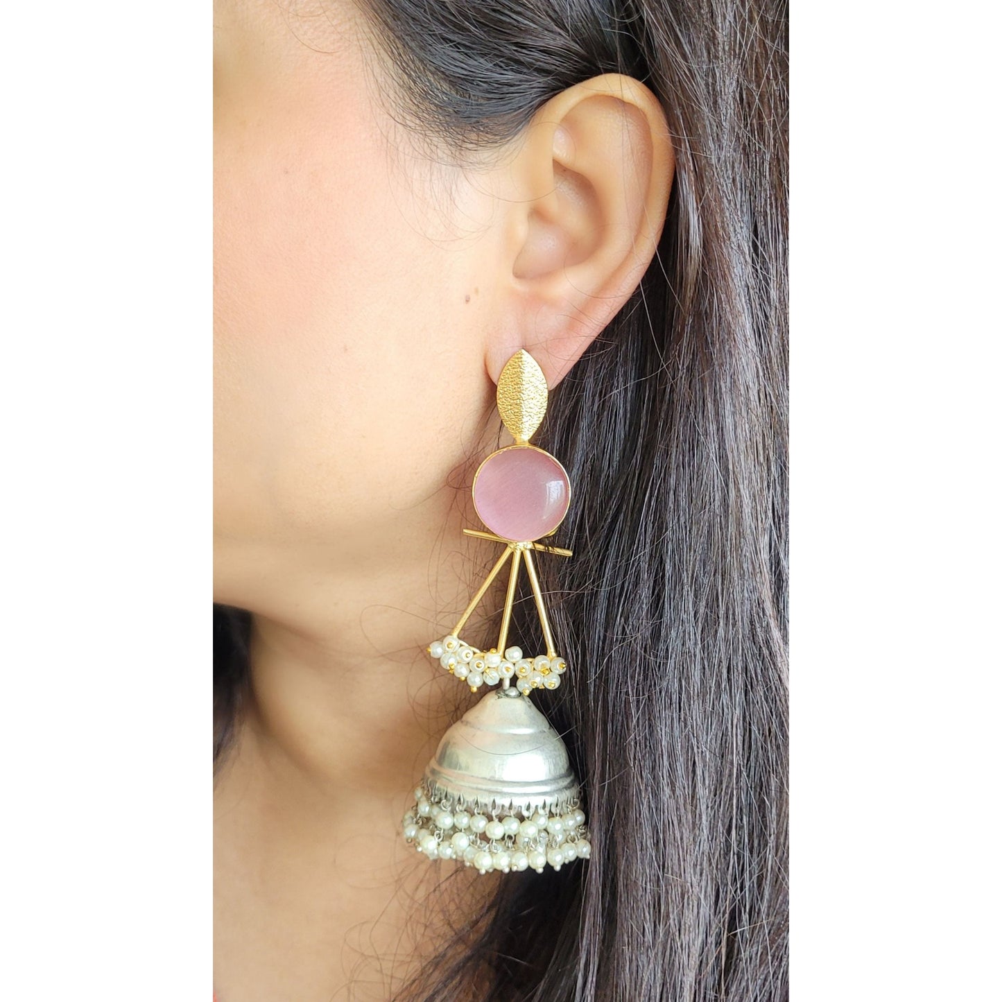 PINK PARNA JHUMKA