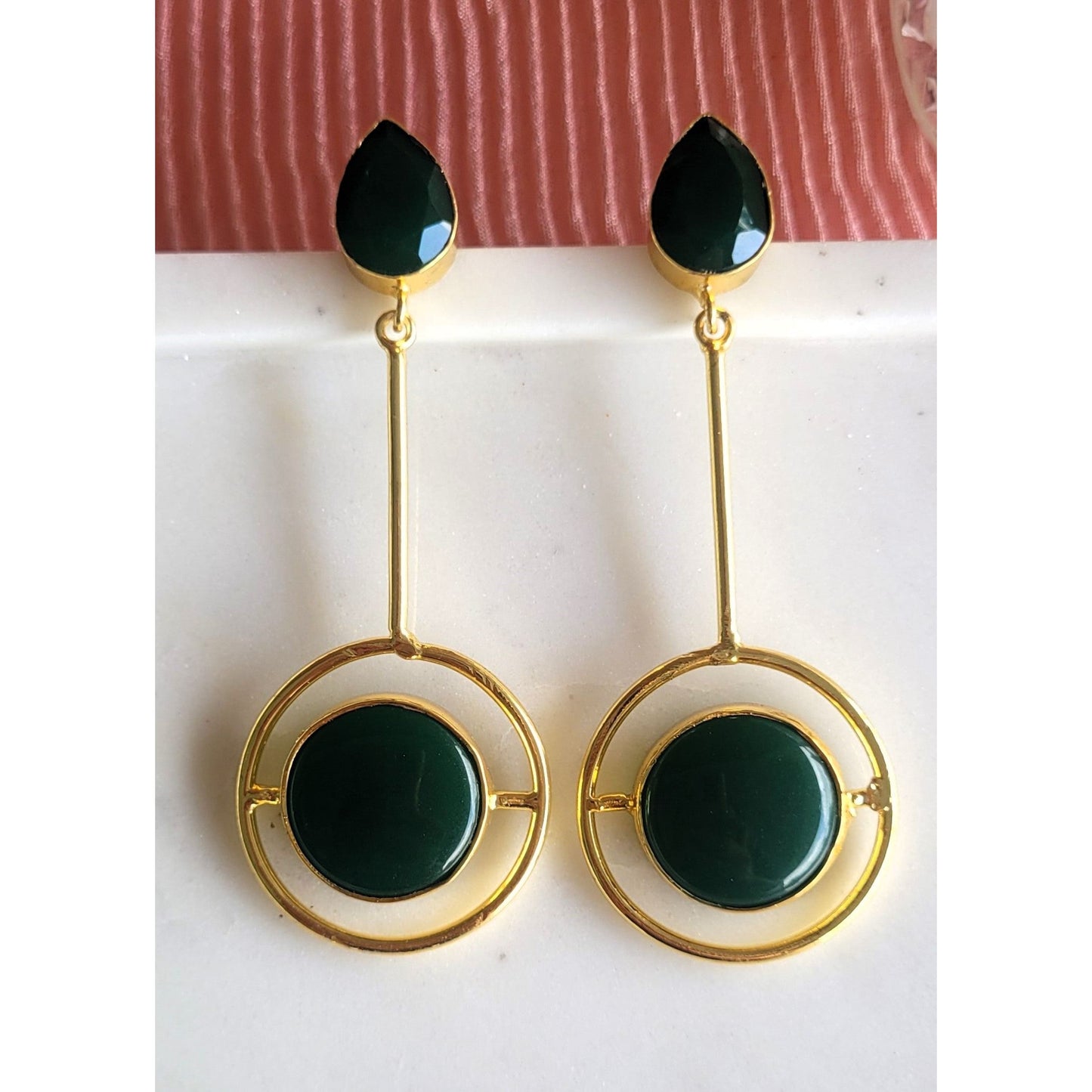 GREEN ELA DANGLERS