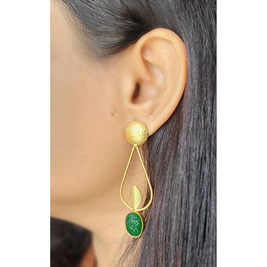 GREEN GRISHMA DANGLERS