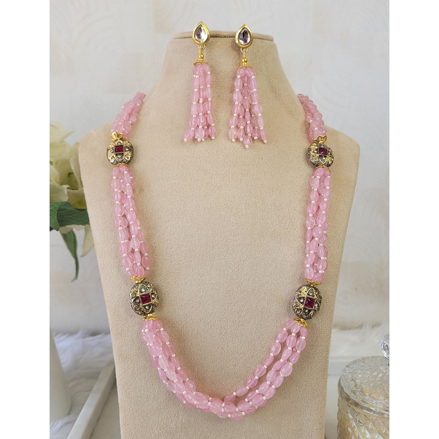 PINK ALINA NECKLACE