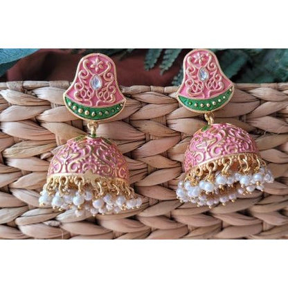 PINK PADMA JHUMKA