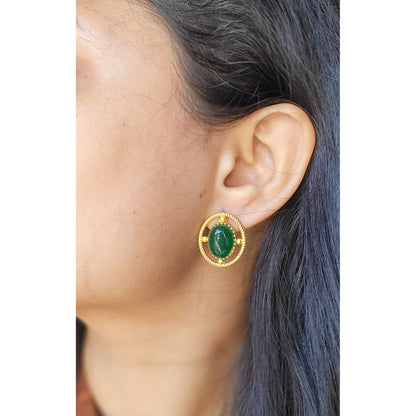 GREEN GAYATRI STUDS