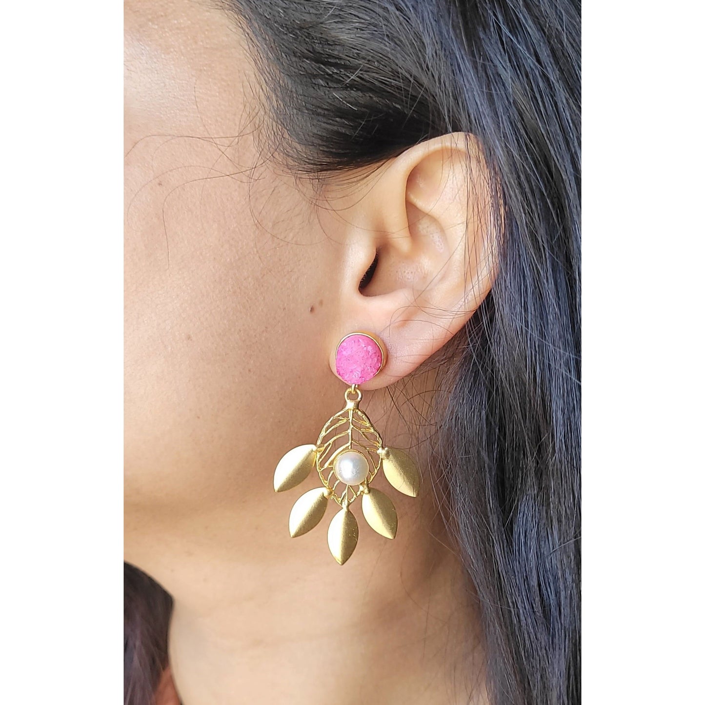 PINK PARO DANGLERS