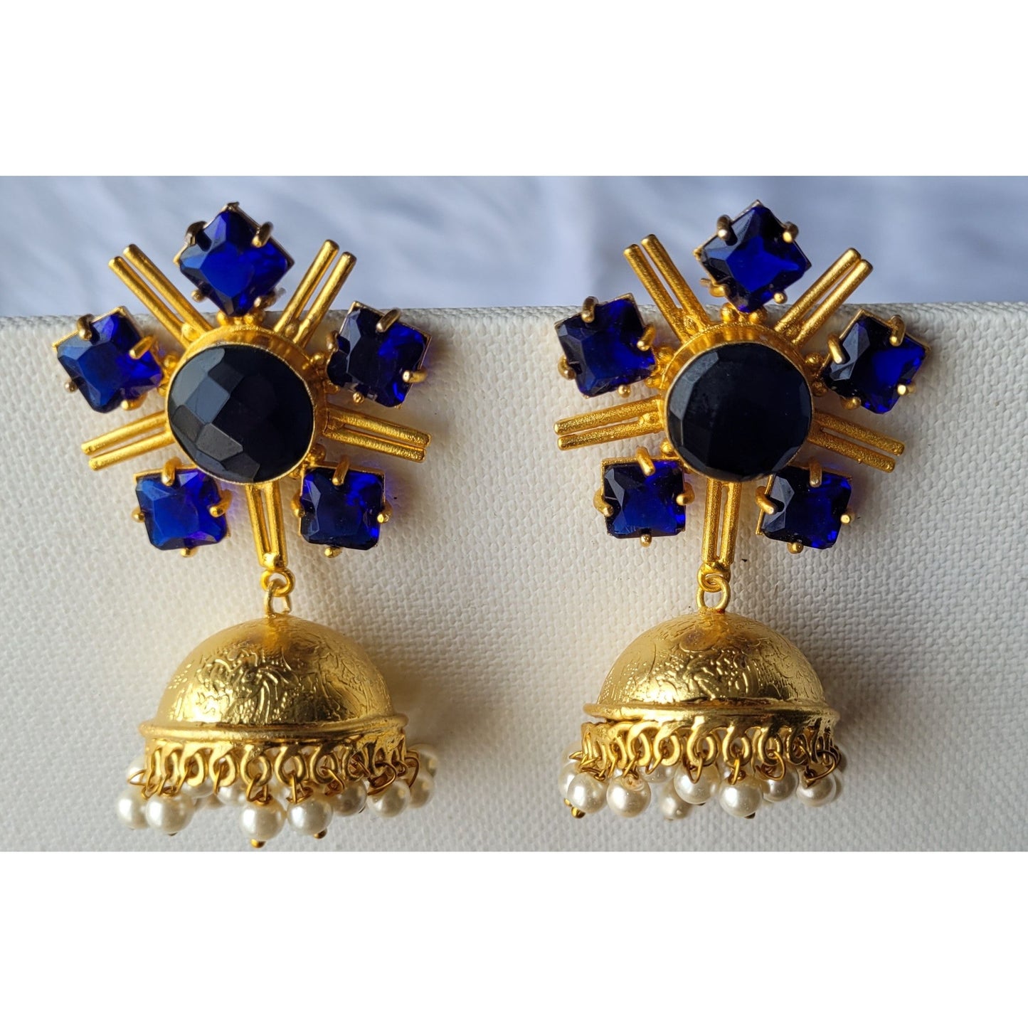 BLUE BINDU JHUMKA