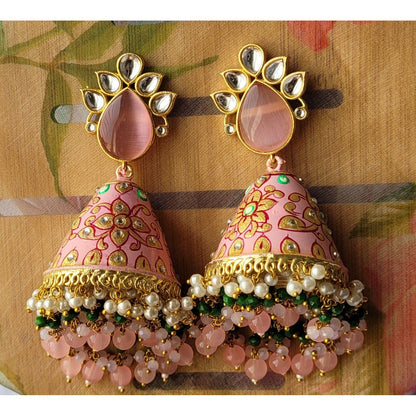 PINK PARVATI JHUMKA