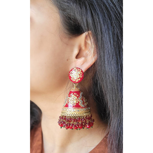 MAROON MANASA JHUMKA