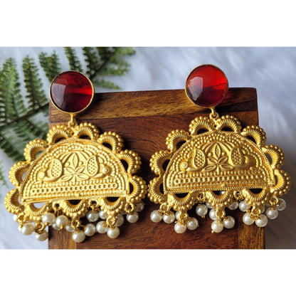 RED RACHANA DANGLERS