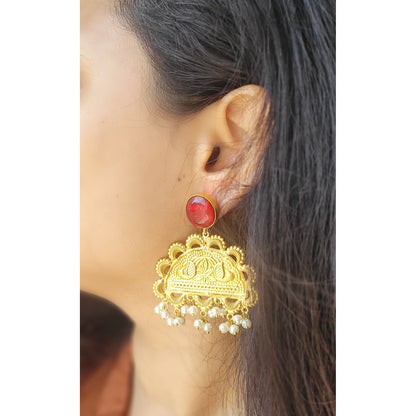 RED RACHANA DANGLERS