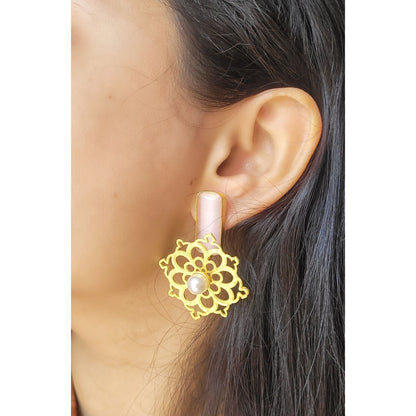 PINK PURVI STUDS