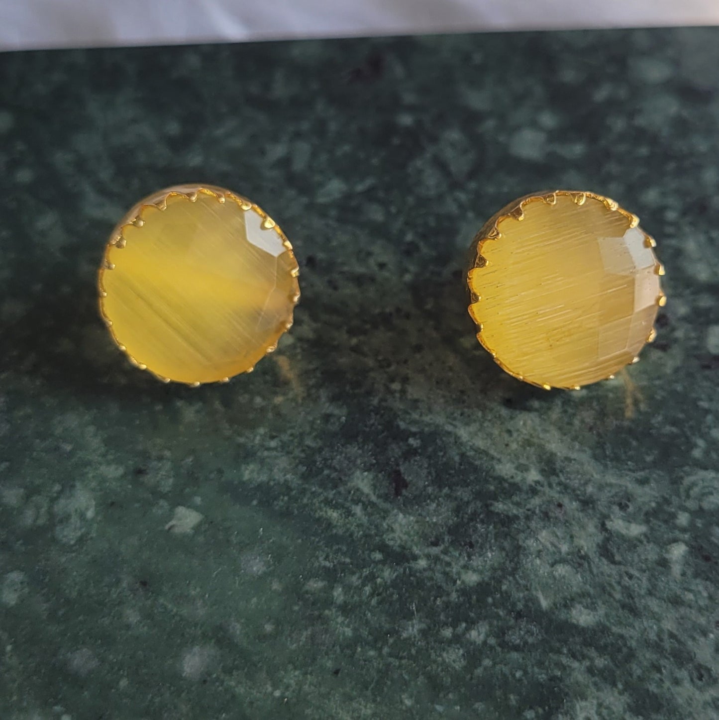 YELLOW YOGITA STUDS