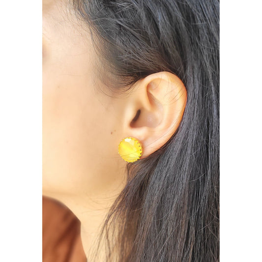 YELLOW YOGITA STUDS