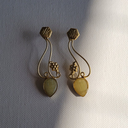 YELLOW YASHIKA DANGLERS