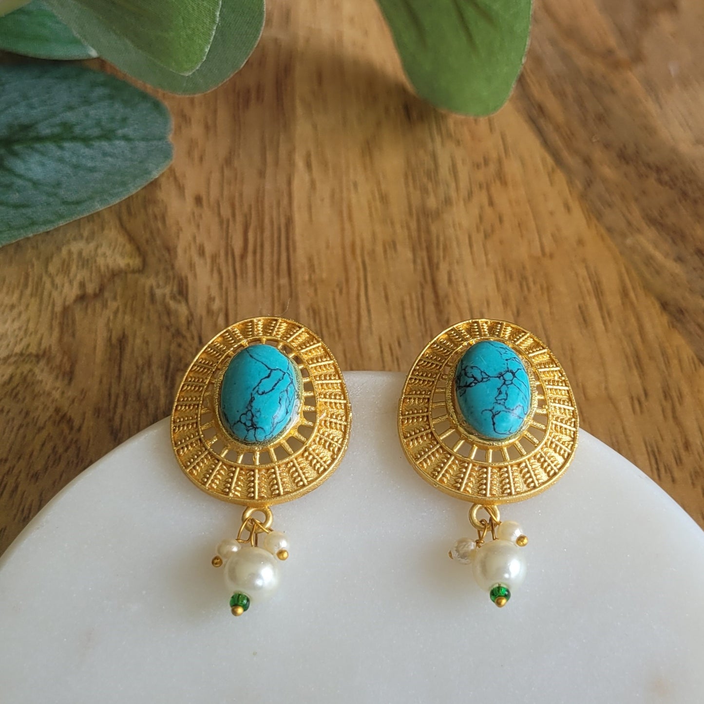 BLUE BALLARI STUDS