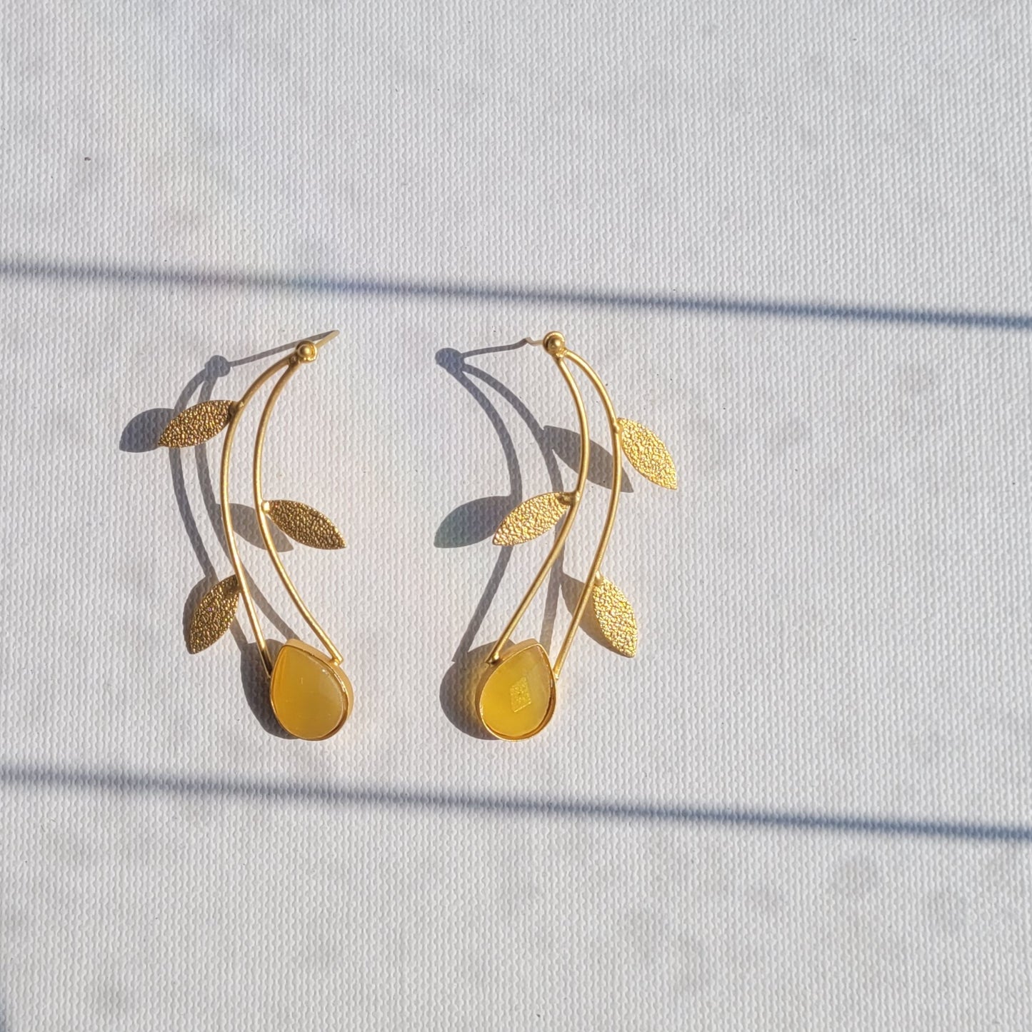 YELLOW YADAVI DANGLERS