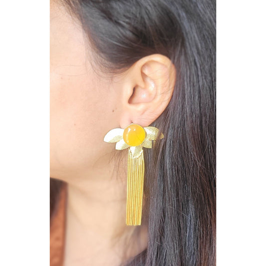 YELLOW SHREYA DANGLERS