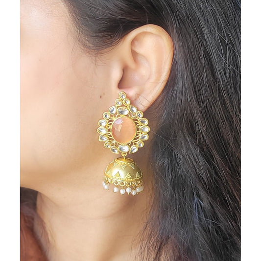 PEACH ANUSHKA JHUMKA