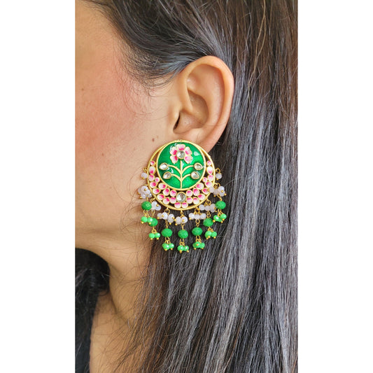 GREEN PINK GANIKA CHANDBALI