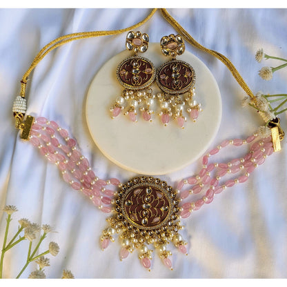 PINK  RUPKATHA CHOKER SET