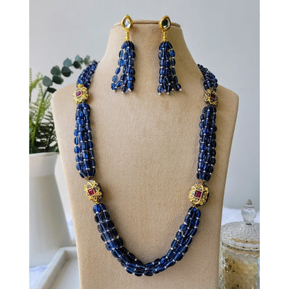 NAVY BLUE NIMA NECKLACE SET